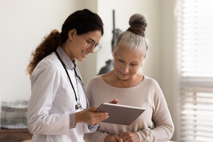 Nurse with a patient