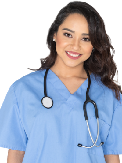 Nurse smiling